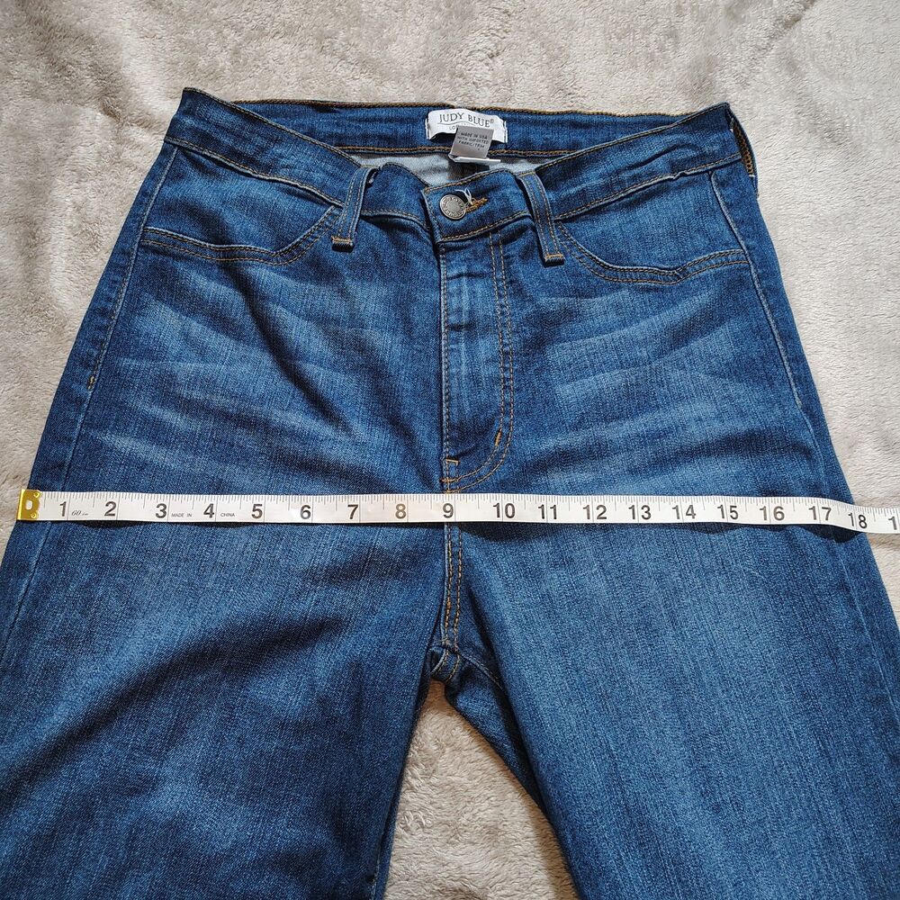 Judy Blue Jeans Denim Flare 8396 Memphis High Rise Bell Bottoms Size 11/30 - Picture 9 of 10